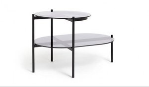 Photo of free Black glass side table (Heaton BL1)