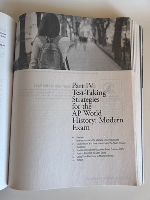 Photo of free AP world history prep book (Sheepshead bay)