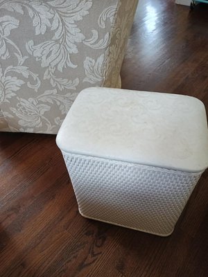 Photo of free Small white hamper (Brookfield Connecticut)