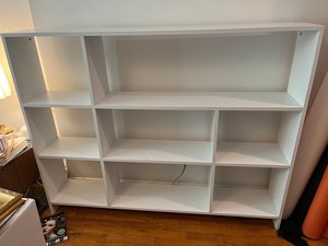 Photo of free white book shelf - good condition (central harlem)