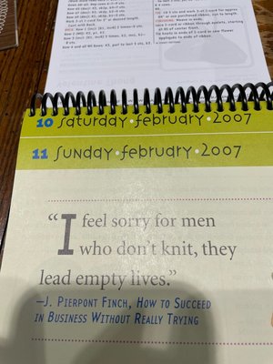 Photo of free Knitters Daily Calendar (Killearn Lakes)