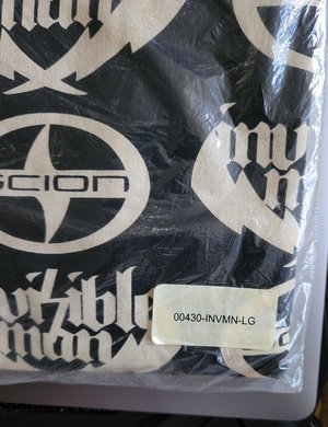 Photo of free Scion X Invisible Man T-Shirt (Oak Park, IL)