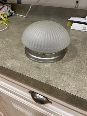Photo of free Brushed Nickel Ceiling Light (Providence Subdivision, Elgin)