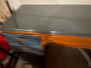 Photo of free Oak rustic look painted desk (Brighton, MI)