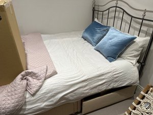 Photo of free Divan bed base with 4 draws - excludes mattress & headboar (South Kensington SW7)