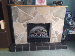 Photo of free Homemade Fireplacep on Wooden Frame (Winston Churchill & Dundas)