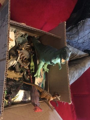 Photo of free Box full of plastic dinosaurs (Wallingford)