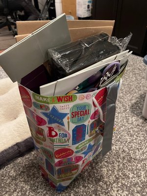 Photo of free Assorted gifts bags and boxes (North Brampton)