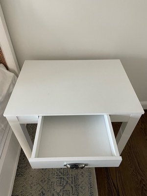 Photo of free Small White Desk (Chevy Chase MD)