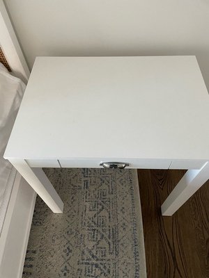 Photo of free Small White Desk (Chevy Chase MD)