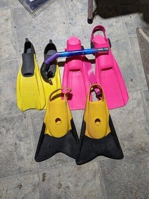 Photo of free Kids swimming flippers and snorkel
