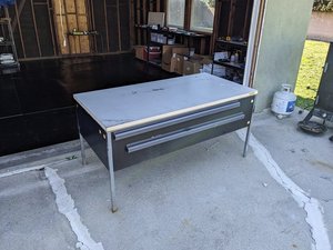 Photo of free Steel desk (El Segundo)