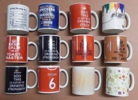 Photo of free 12 assorted mis-printed coffee mugs (shefford, SG17) #2