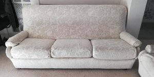 Photo of free 3-seater sofa & pair of single-seaters (Heald Green SK8)
