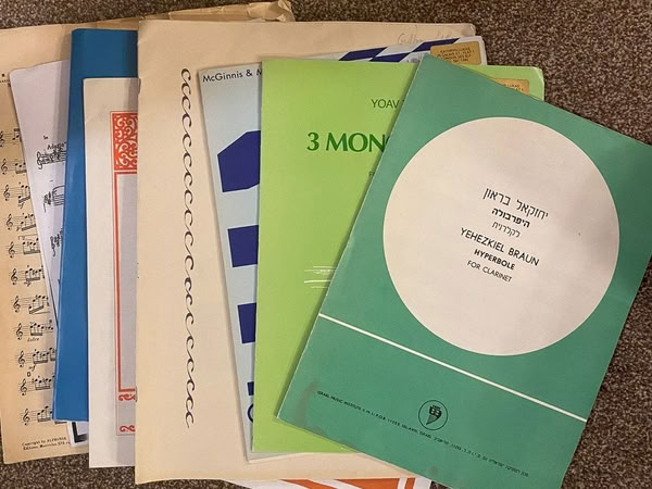 Some of Daniel's sheet music