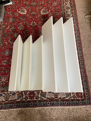 Photo of free White Wedge Shaped Shelves (Queen Anne)