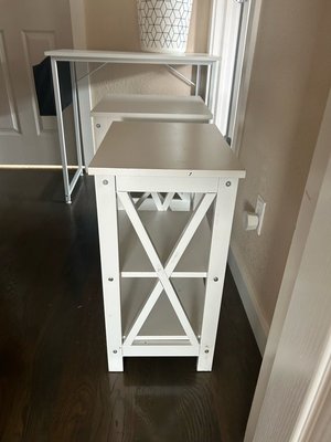 Photo of free (2)Amazon side tables - White (The Broadlands, Broomfield, Co)