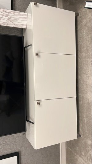 Photo of free White tv cabinet/sideboard (Stokesley TS9)
