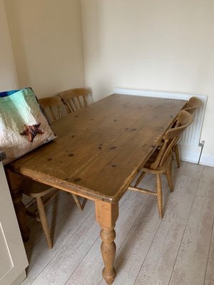 Photo of free Kitchen dining table + 6 chairs collect today or Wednesday. (Bruntsfield EH10)