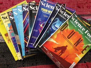 Photo of free Science Focus magazines (Oakridge RG21)