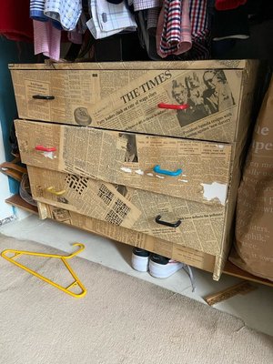 Photo of free Decoupaged cheat of drawers (Hackney Wick E9)