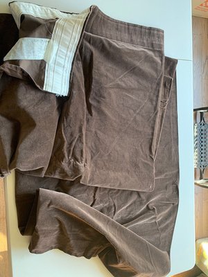 Photo of free 8 velvet brown curtain panels (Pound Ridge)