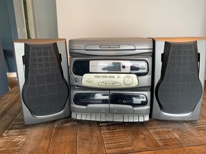 Photo of free Radio, disc and cassette player (Crown Hill, north of Ballard.)