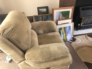 Photo of free 3 piece suite and foot stool (Pensby CH61)