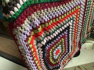 Photo of free Large Crocheted Blanket (Oakbrook 38th Meyers)