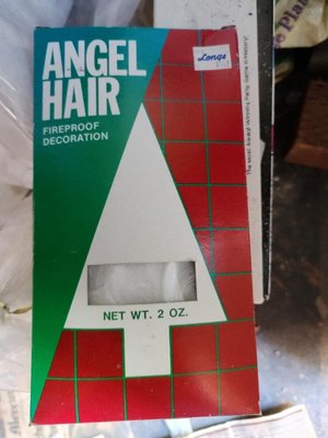 Photo of free Angel hair to decorate a Xmas tree (Maywood Park Santa Clara)