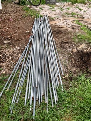 Photo of free Metal pipes, 10 feet long each (Crown Hill, north of Ballard.)