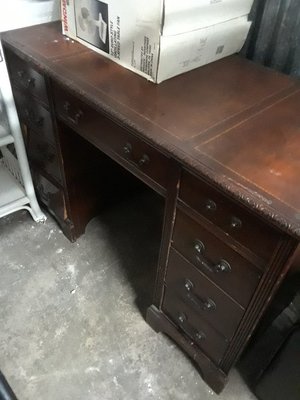 Photo of free Writing desk, vintage, 9 drawers (Andersonville)