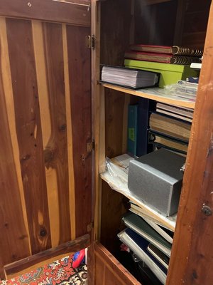 Photo of free Cedar Bookshelf (West Buckhead)