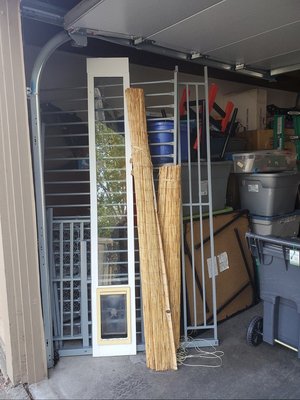 Photo of free Dog/Cat Door and Bamboo Curtains (Alameda Bay Farm)
