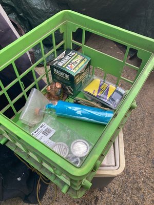 Photo of free Plastic crate of randomness (West Main Street thurmont)