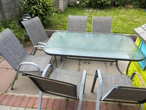 Photo of free Patio table and chairs (Stillorgan)