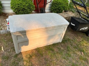 Photo of free Suncast deck box (Burke off Lake Braddock Dr.)