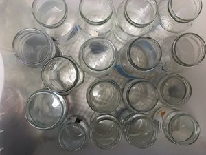 Photo of free 17 jars with lids (Clayton brook PR5)