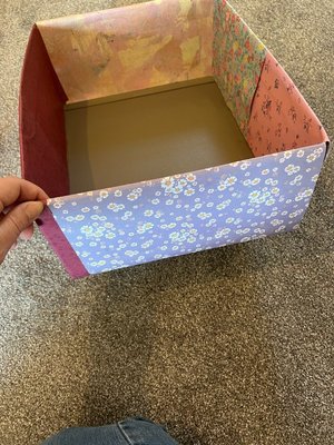 Photo of free Decorated cardboard box (Staines TW18)