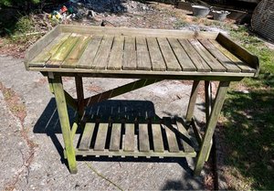 Photo of free Old Wooden Potting Table (ME14 (Detling))
