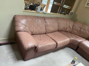 Photo of free Rose leather corner sectional sofa (Warminster)