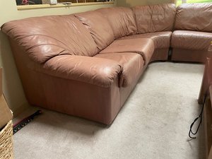 Photo of free Rose leather corner sectional sofa (Warminster)