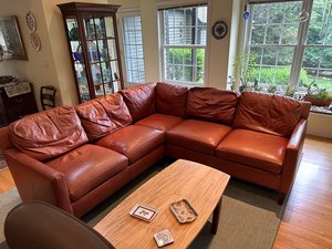 Photo of free Leather Sofa (Guilford, CT)
