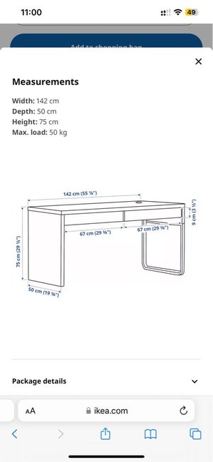 Photo of free Ikea Micke Desk (SE16)
