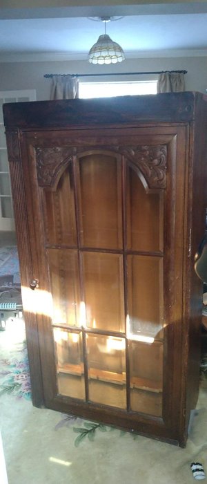 Photo of free Antique wooden bookcase (The Grange Estate SG6)