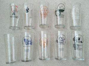 Photo of free One Pint souvenir beer glasses (Braeside AB15)