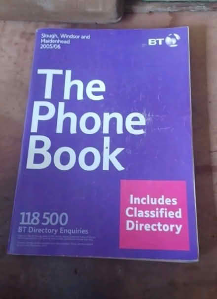 Photo of Telephone and yellow pages directories (Woodley RG5)