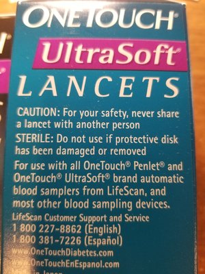 Photo of free OneTouch UltraSoft Lancets 2 boxes (Elmhurst near Berens Park)