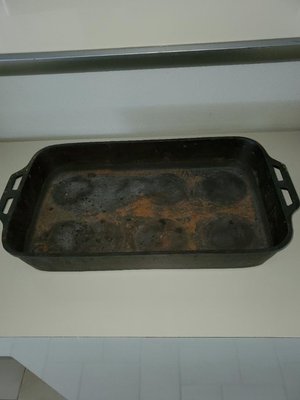 Photo of free Cast iron roasting pan (tamarac)