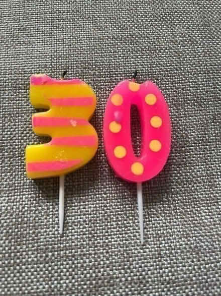 Photo of free 3 & 0 Birthday Candles (Mitcham CR4) #1